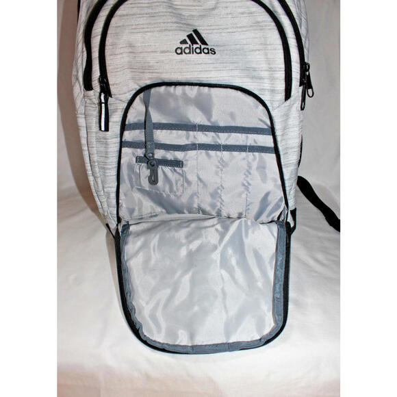 Adidas Unisex Prime 6 Backpack, Two Tone White/Black One Size, Laptop Sleeve - Picture 10 of 15